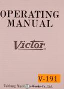 Victor-Victor 1600B, Yunnan, Serial Lathes, Operation & Parts List Manual Year (1976)-1600B-02